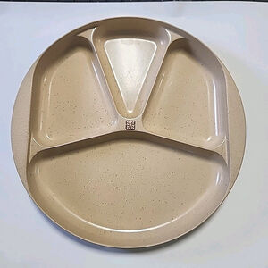 LittonWare Divided Microwave Plate 9” Vtg 44096 No Lid